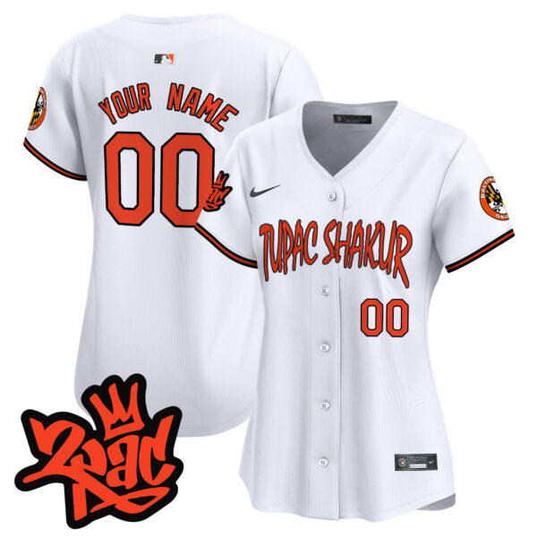 Baltimore Orioles Tupac Shakur Vapor Premier Limited Custom Jersey - All Stitched - Image 8