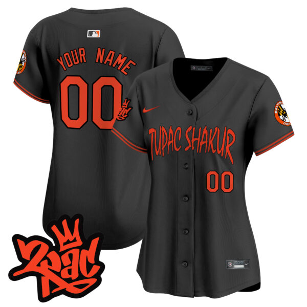 Baltimore Orioles Tupac Shakur Vapor Premier Limited Custom Jersey - All Stitched - Image 9