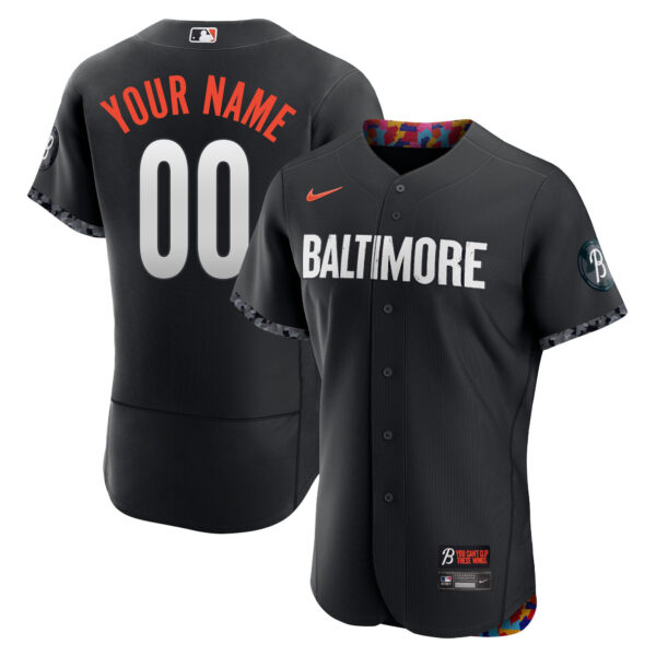 Baltimore Orioles 2023 City Connect Custom Jersey - All Stitched - Image 2
