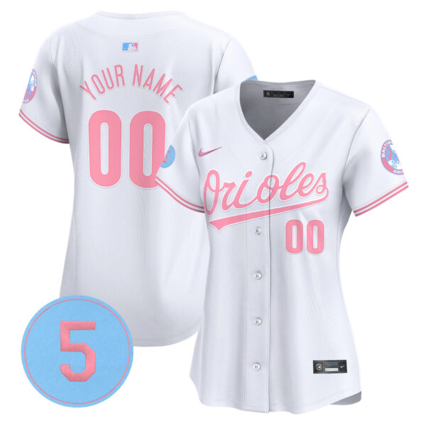 Orioles Bubblegum Pink Robinson Patch Vapor Premier Limited Custom Jersey - All Stitched - Image 6