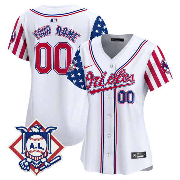 Baltimore Orioles 2024 Fourth of July Vapor Premier Limited Custom Jersey - All Stitched - Image 5