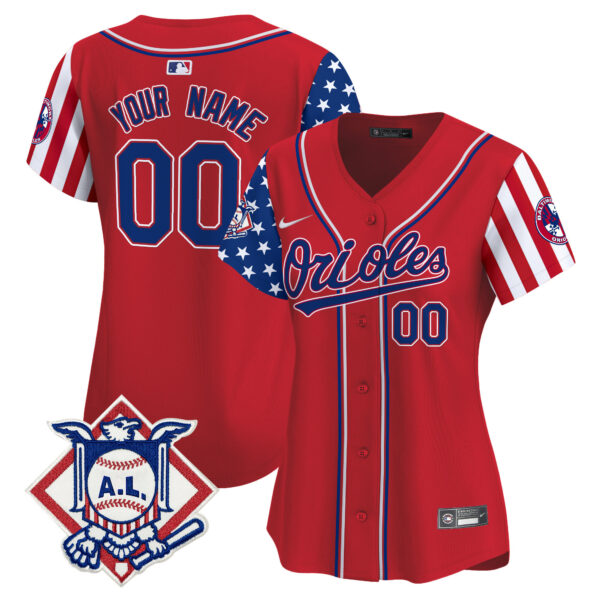 Baltimore Orioles 2024 Fourth of July Vapor Premier Limited Custom Jersey - All Stitched - Image 6