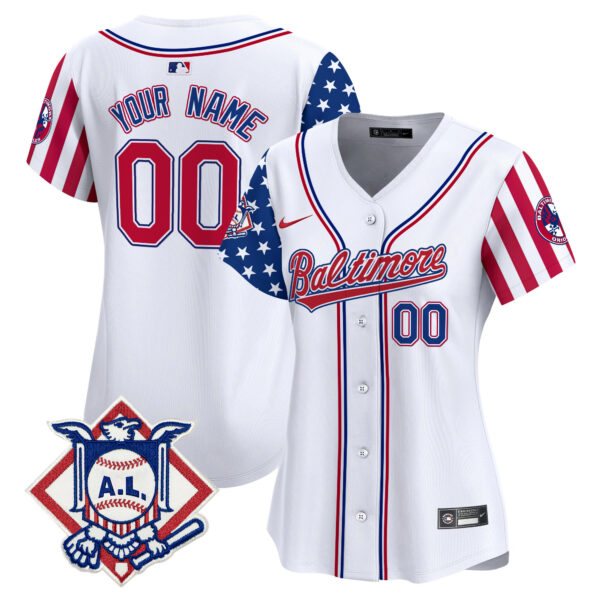 Baltimore Orioles 2024 Fourth of July Vapor Premier Limited Custom Jersey - All Stitched - Image 8