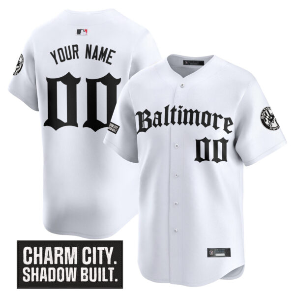 Baltimore Orioles 'Gothic Harbor Edition' Vapor Premier Limited Custom Jersey - All Stitched - Image 2