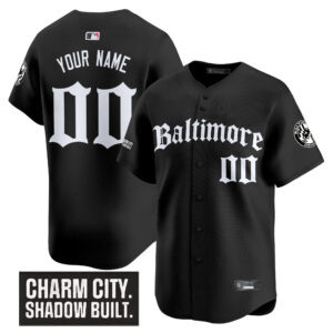 Baltimore Orioles 'Gothic Harbor Edition' Vapor Premier Limited Custom Jersey - All Stitched