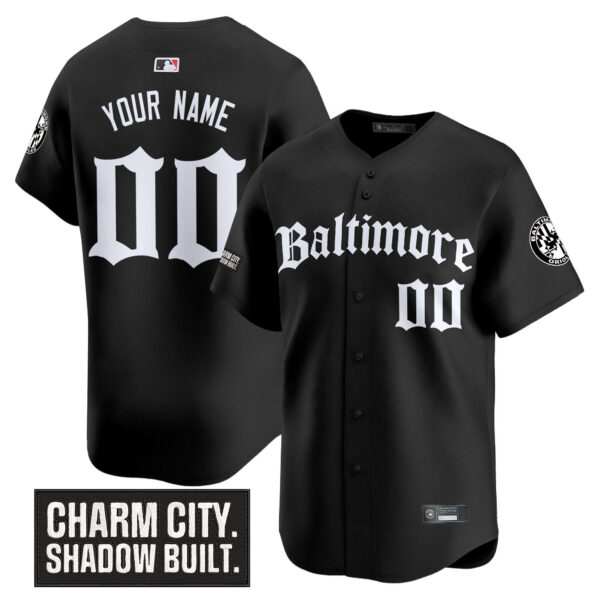 Baltimore Orioles 'Gothic Harbor Edition' Vapor Premier Limited Custom Jersey - All Stitched