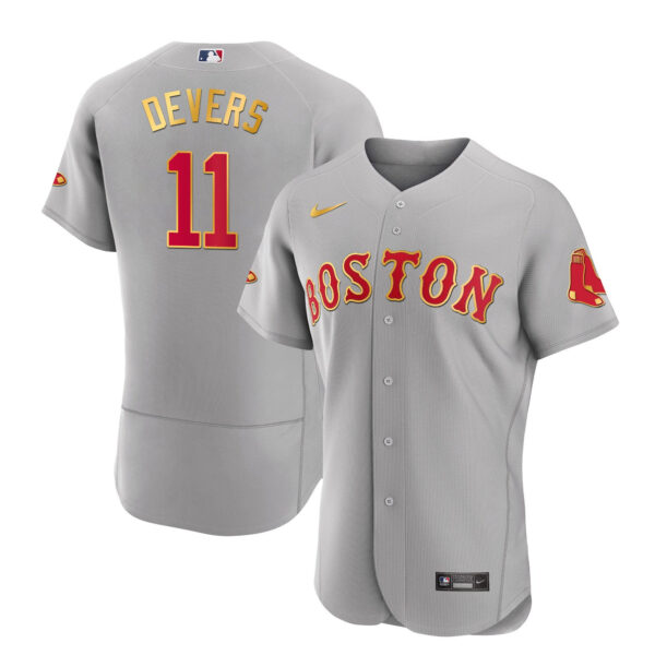 Men's Boston Red Sox Gold Trim Jersey - All Stitched - Image 44
