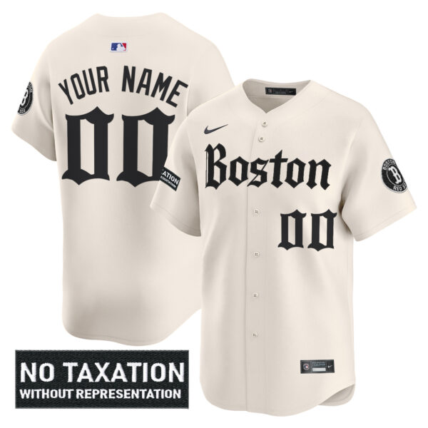 Boston Red Sox 'Retro Newspaper Edition' Vapor Premier Limited Custom Jersey - All Stitched - Image 2