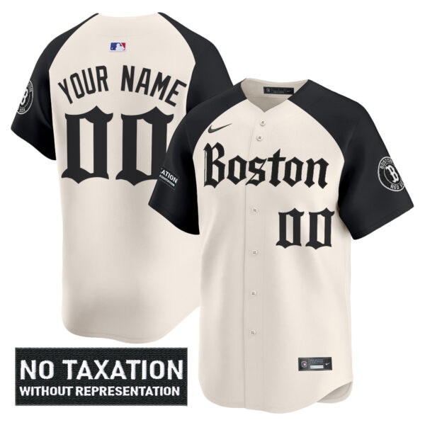 Boston Red Sox 'Retro Newspaper Edition' Vapor Premier Limited Custom Jersey - All Stitched - Image 3