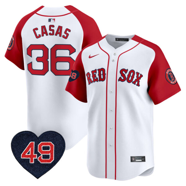 Men's Boston Red Sox Tim Wakefield Patch Vapor Premier Limited Jersey - All Stitched - Image 18