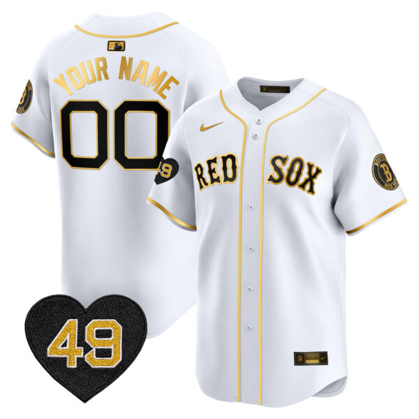 Boston Red Sox Tim Wakefield Patch Vapor Premier Limited Custom Jersey - All Stitched - Image 2