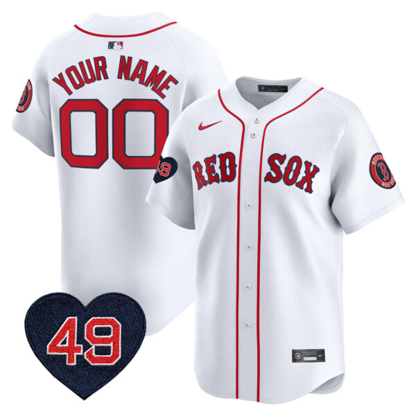Boston Red Sox Tim Wakefield Patch Vapor Premier Limited Custom Jersey - All Stitched - Image 4