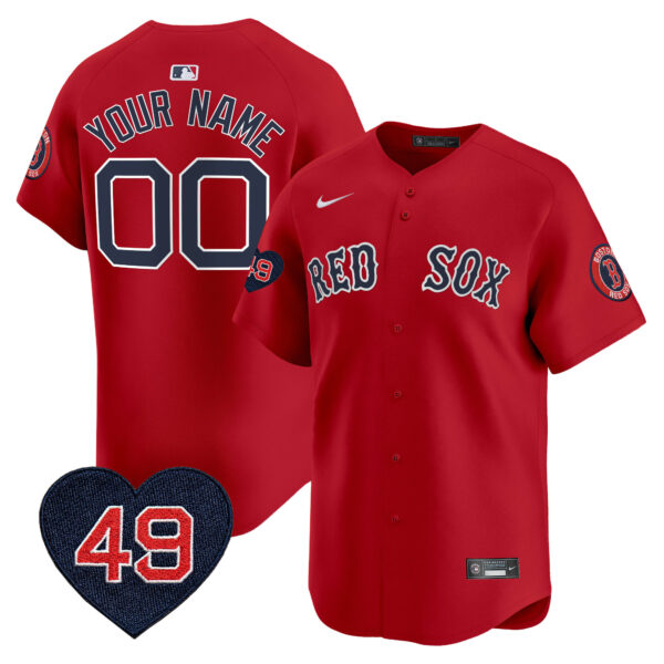 Boston Red Sox Tim Wakefield Patch Vapor Premier Limited Custom Jersey - All Stitched - Image 5