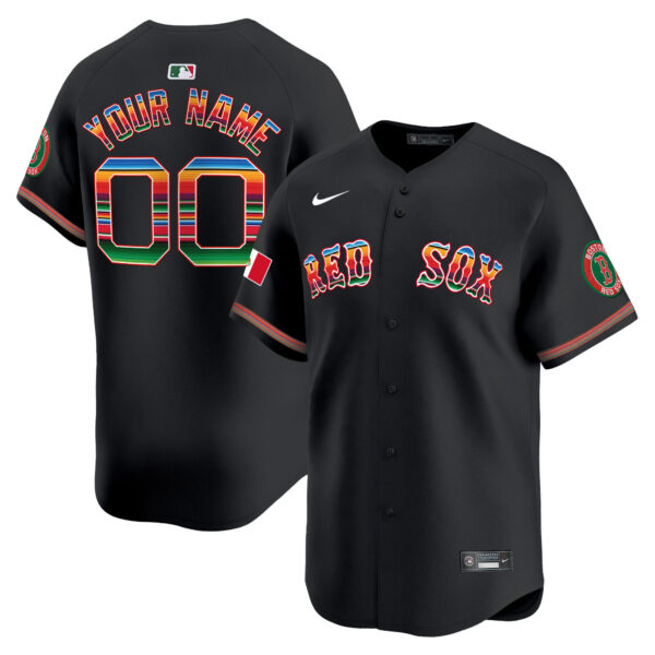 Boston Red Sox Mexico Vapor Premier Limited Custom Jersey - All Stitched - Image 2
