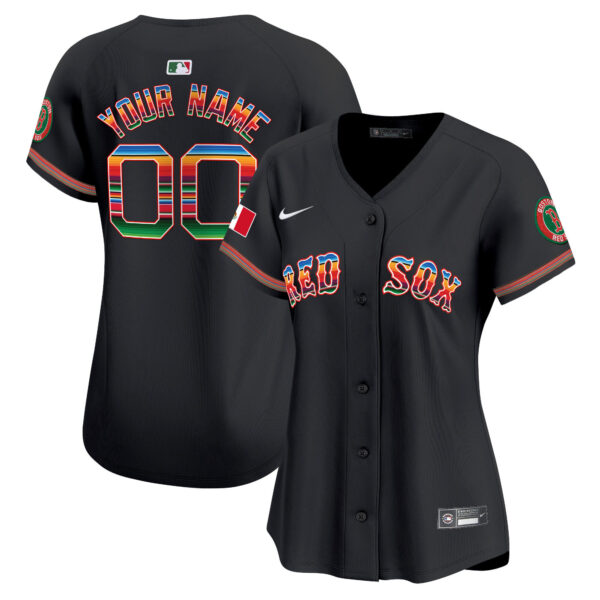 Boston Red Sox Mexico Vapor Premier Limited Custom Jersey - All Stitched - Image 8