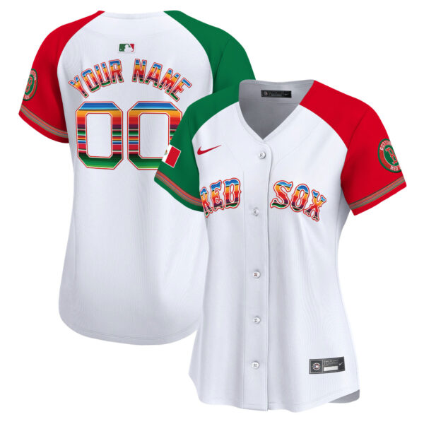 Boston Red Sox Mexico Vapor Premier Limited Custom Jersey - All Stitched - Image 12