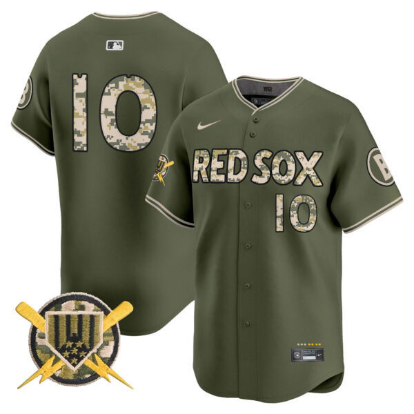 Boston Red Sox Armed Forces Day Vapor Premier Limited Jersey - All Stitched - Image 6