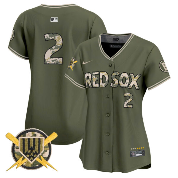 Boston Red Sox Armed Forces Day Vapor Premier Limited Jersey - All Stitched - Image 11