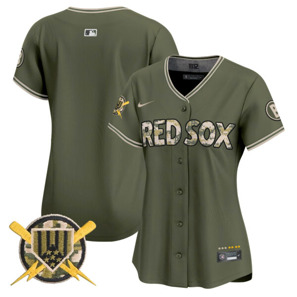 Boston Red Sox Armed Forces Day Vapor Premier Limited Jersey - All Stitched - Image 18