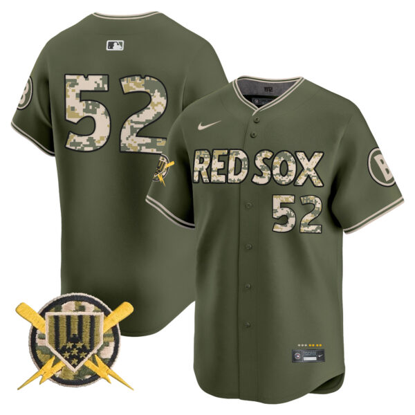 Boston Red Sox Armed Forces Day Vapor Premier Limited Jersey - All Stitched