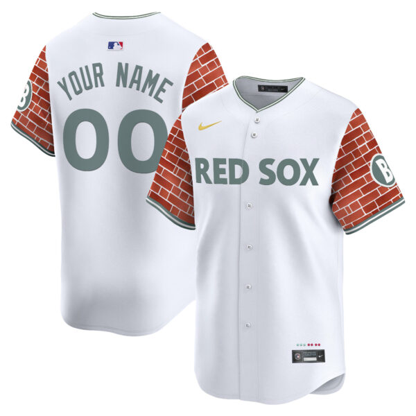 Boston Red Sox 2025 Fenway Red Brick Style Vapor Premier Limited Custom Jersey - Stitched - Image 2
