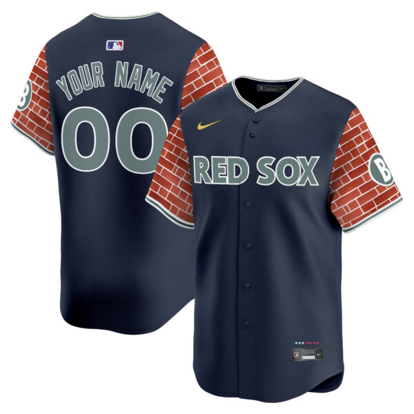 Boston Red Sox 2025 Fenway Red Brick Style Vapor Premier Limited Custom Jersey - Stitched - Image 3