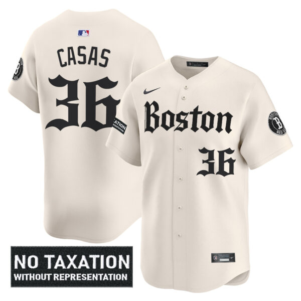 Men's Boston Red Sox 'Retro Newspaper Edition' Vapor Premier Limited Jersey - All Stitched - Image 14