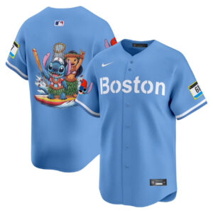 Boston Red Sox Stitch Baseball Jersey - Printed
