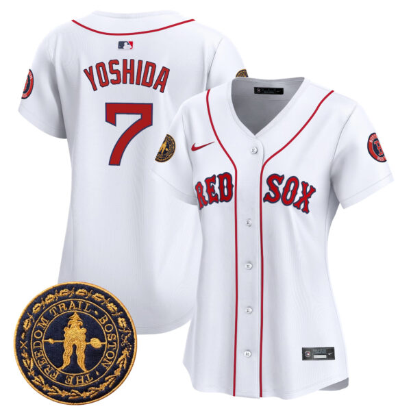 Women's Boston Red Sox Freedom Trail Patch Vapor Premier Limited Jersey - All Stitched - Image 17