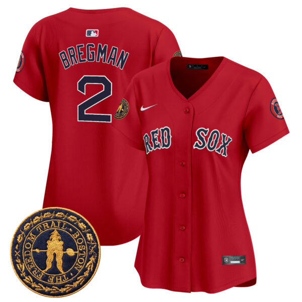 Women's Boston Red Sox Freedom Trail Patch Vapor Premier Limited Jersey - All Stitched - Image 20