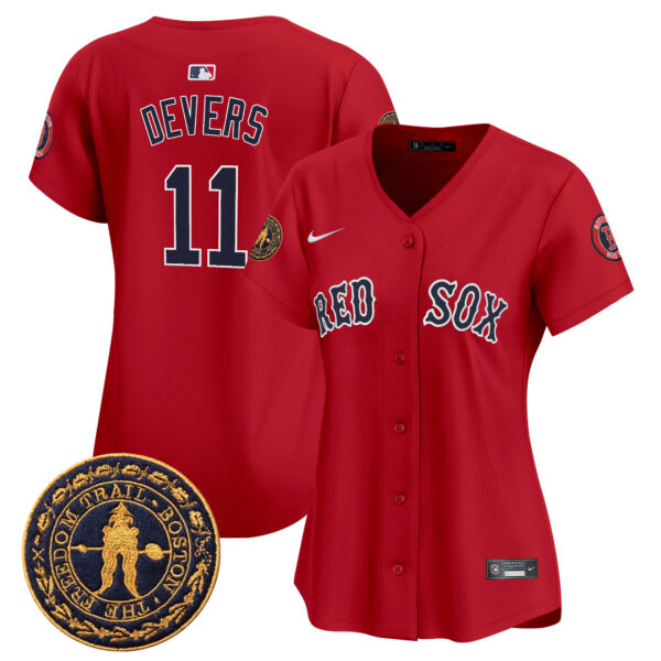 Women's Boston Red Sox Freedom Trail Patch Vapor Premier Limited Jersey - All Stitched - Image 21