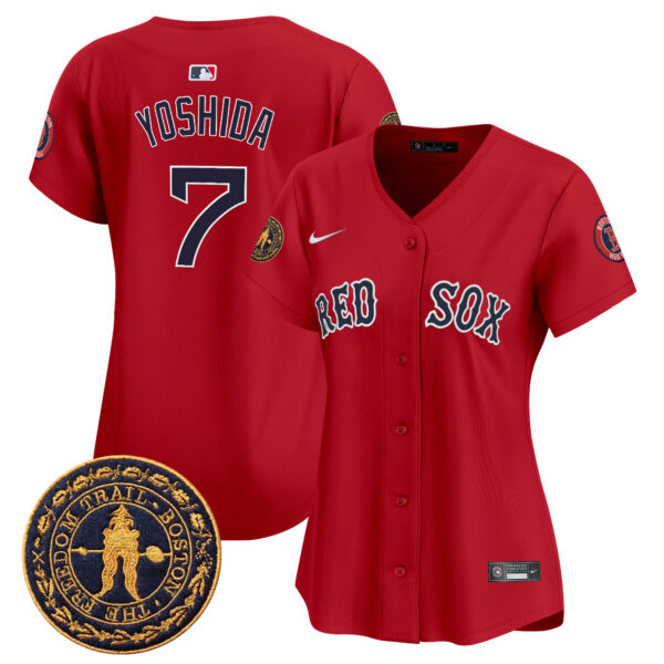 Women's Boston Red Sox Freedom Trail Patch Vapor Premier Limited Jersey - All Stitched - Image 26