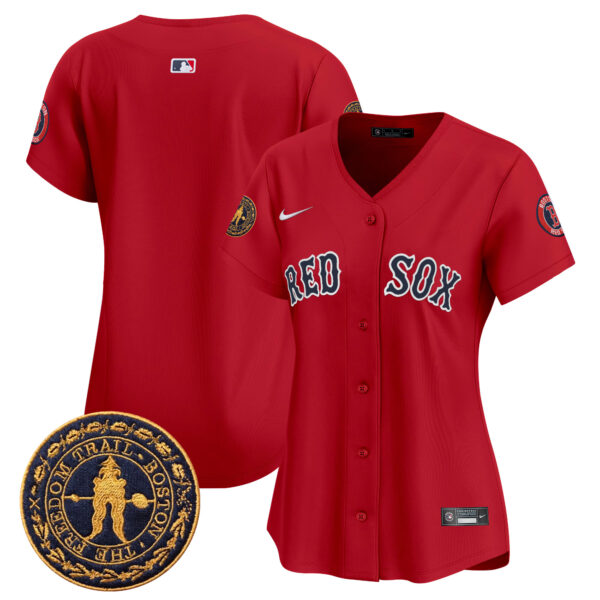 Women's Boston Red Sox Freedom Trail Patch Vapor Premier Limited Jersey - All Stitched - Image 27