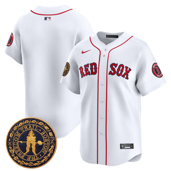 Men's Boston Red Sox Freedom Trail Patch Vapor Premier Limited Jersey - All Stitched - Image 18