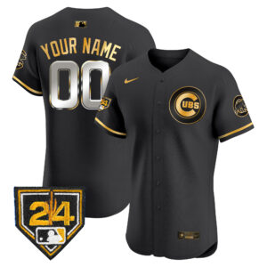 Chicago Cubs 2024 Spring Training Patch Vapor Premier Elite Custom Jersey V2 - All Stitched