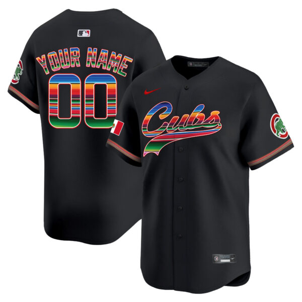 Chicago Cubs Mexico Vapor Premier Limited Custom Jersey V2 - All Stitched - Image 2