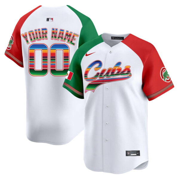 Chicago Cubs Mexico Vapor Premier Limited Custom Jersey V2 - All Stitched - Image 3