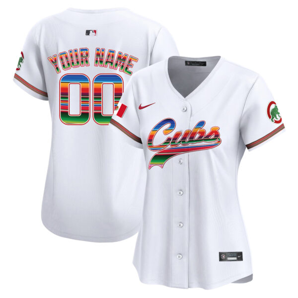 Chicago Cubs Mexico Vapor Premier Limited Custom Jersey V2 - All Stitched - Image 7