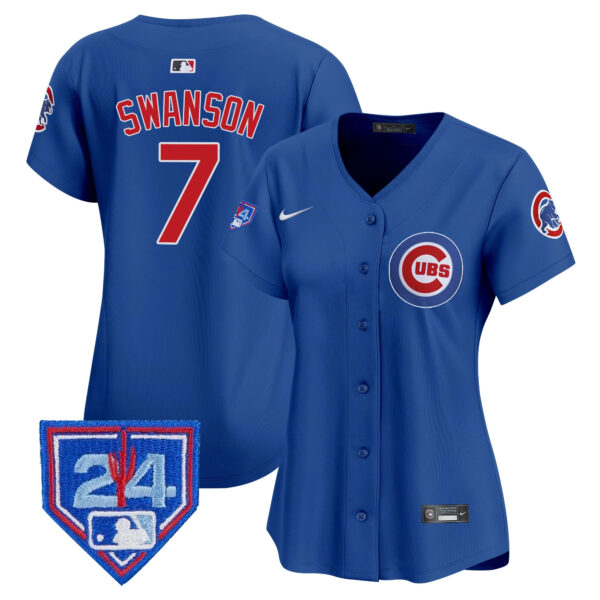Women's Chicago Cubs 2024 Spring Training Patch Vapor Premier Limited Jersey V2 - All Stitched - Image 17