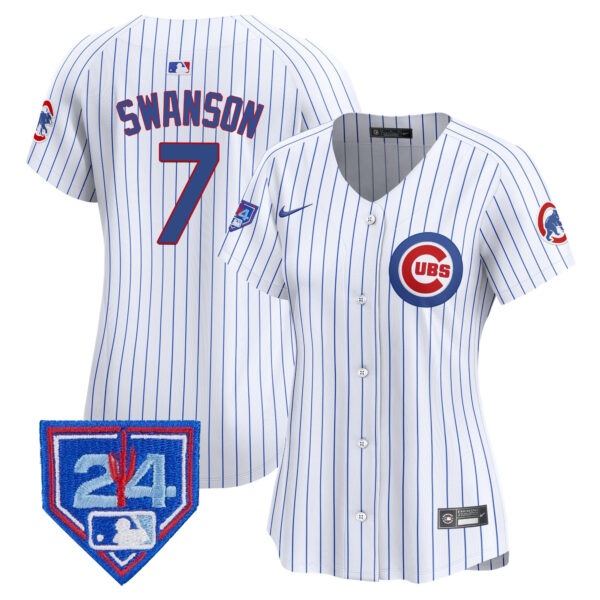 Women's Chicago Cubs 2024 Spring Training Patch Vapor Premier Limited Jersey V2 - All Stitched - Image 25