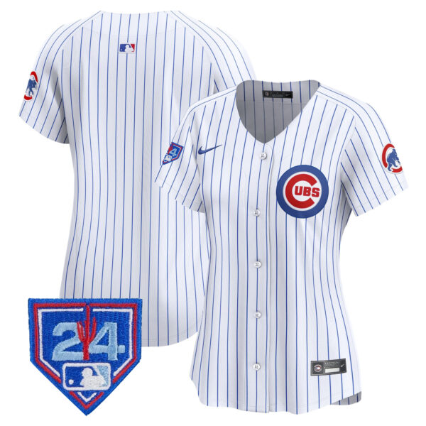 Women's Chicago Cubs 2024 Spring Training Patch Vapor Premier Limited Jersey V2 - All Stitched - Image 32