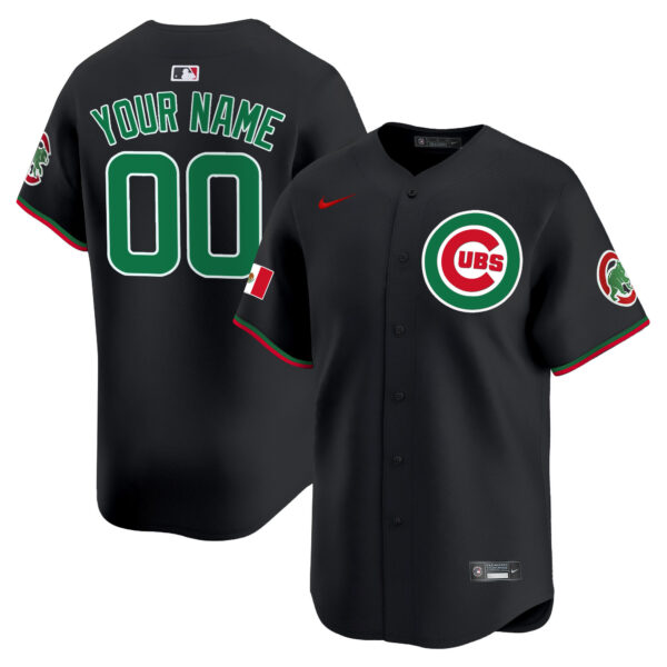 Chicago Cubs Mexico Vapor Premier Limited Custom Jersey V3 - All Stitched - Image 2