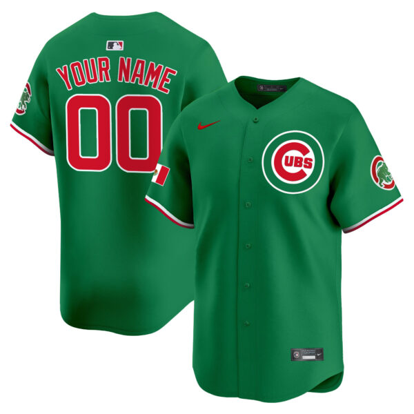 Chicago Cubs Mexico Vapor Premier Limited Custom Jersey V3 - All Stitched - Image 4