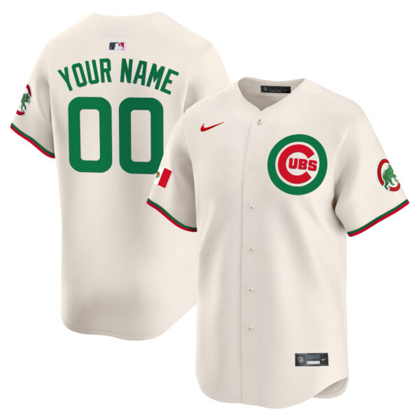 Chicago Cubs Mexico Vapor Premier Limited Custom Jersey V3 - All Stitched - Image 6