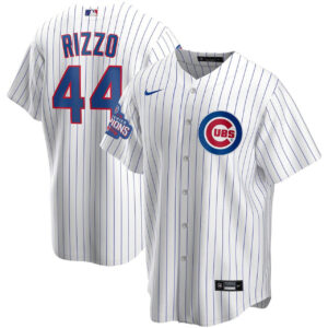 Anthony Rizzo Chicago Cubs White Home World Series Jersey - All Stitched