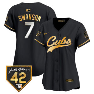 Women's Chicago Cubs Jackie Robinson Patch Vapor Premier Limited Jersey - All Stitched
