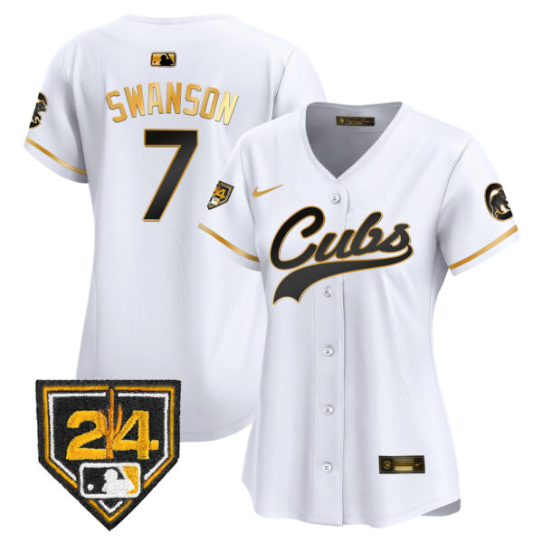 Women's Chicago Cubs 2024 Spring Training Patch Vapor Premier Limited Jersey - All Stitched - Image 9