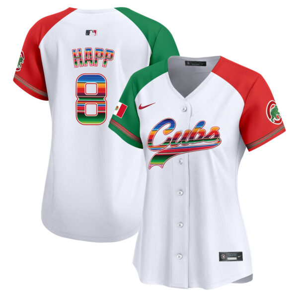 Women's Chicago Cubs Mexico Vapor Premier Limited Jersey V2 - All Stitched - Image 19