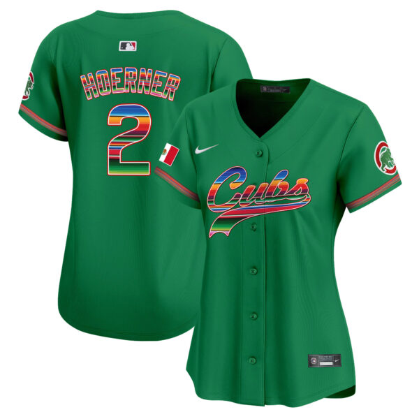 Women's Chicago Cubs Mexico Vapor Premier Limited Jersey V2 - All Stitched - Image 29