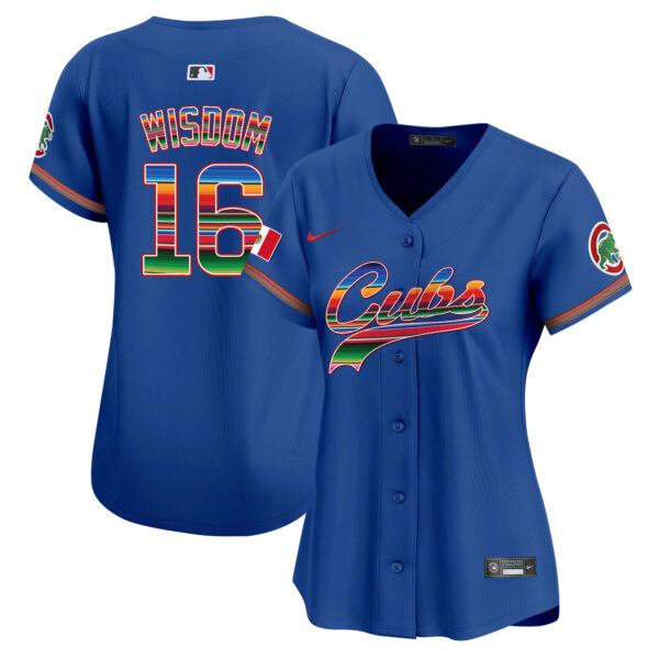 Women's Chicago Cubs Mexico Vapor Premier Limited Jersey V2 - All Stitched - Image 39